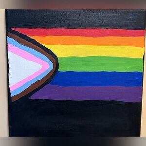 Original ‘Pride’ Acrylic Panting 10x10 canvas
